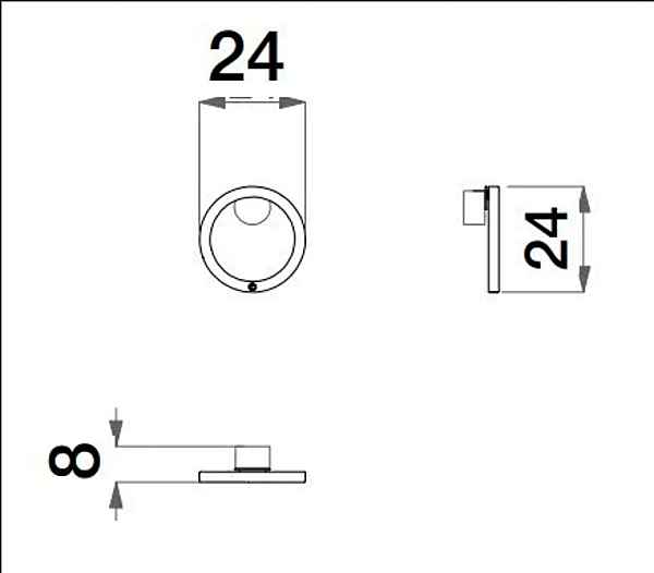 Verstellbare Wandleuchte aus Metall mit Libellenmotiv CPRN HOMOOD D683 Fabrik CPRN HOMOOD aus Italien. Foto №4