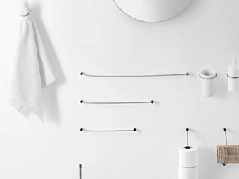 Handtuchhalter aus Edelstahl AGAPE Bucatini Fabrik Agape aus Italien