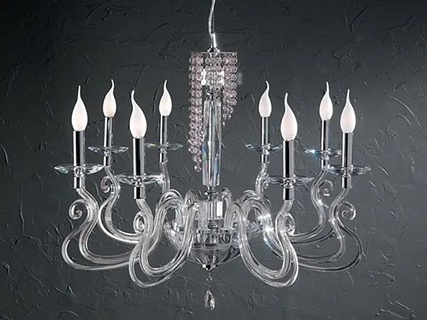 Kristalllüster mit Swarovski-Kristallen Venetien Euroluce Lampadari Superlux L8 Fabrik EUROLUCE LAMPADARi aus Italien. Foto №1