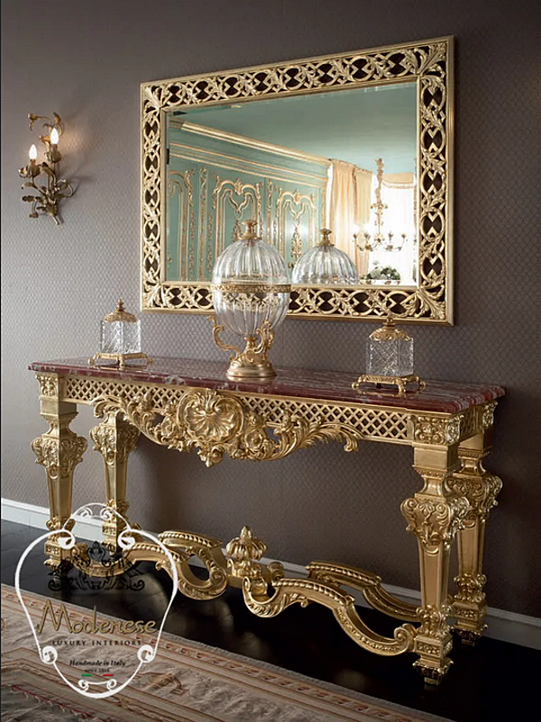 Rechteckiger Konsolentisch aus Holz Modenese Luxury Interiors 15621 Fabrik MODENESE GASTONE aus Italien. Foto №2