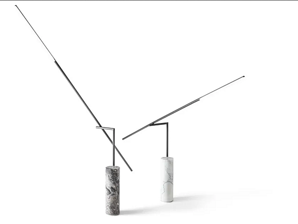 Stehlampe aus lackiertem Metall und Marmor mit LED GIORGETTI LIBRA Fabrik GIORGETTI aus Italien. Foto №1
