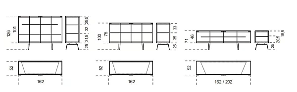 Kredenz aus Kristall mit Türen Pandora Craquele Gallotti&Radice Fabrik Gallotti & Radice aus Italien. Foto №5