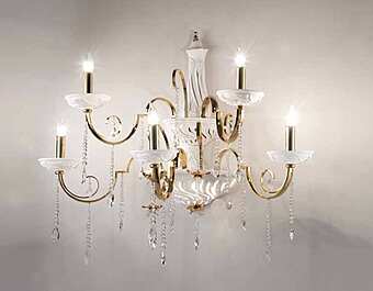 Wandleuchter LORENZON (F.LLI LORENZON) LA.68/BS/SW/3+2F Fabrik LORENZON (F.LLI LORENZON) aus Italien