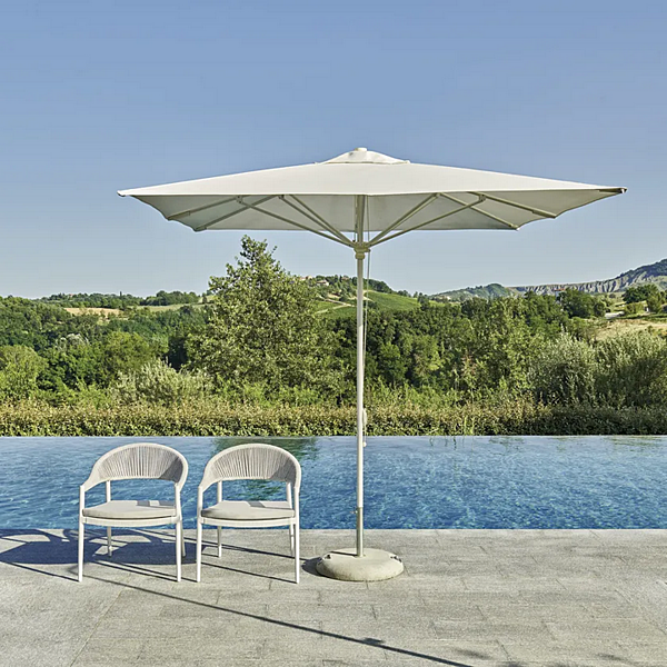 Quadratischer Gartenparasol aus Polyester VARASCHIN Amalfi 4757 Fabrik VARASCHIN aus Italien. Foto №2