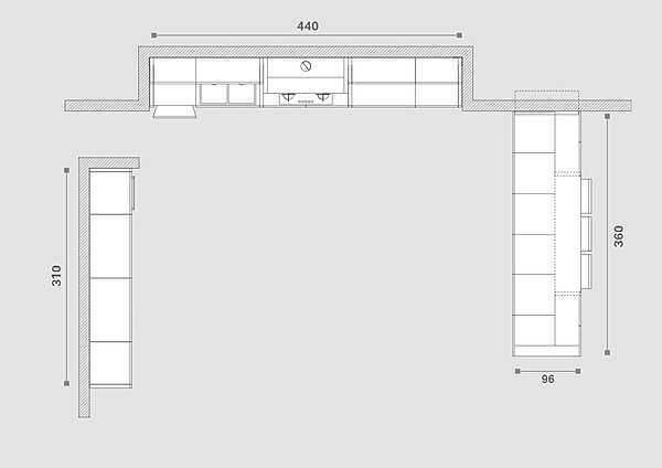 Küche ARREX Lola 04 Fabrik ARREX aus Italien. Foto №10