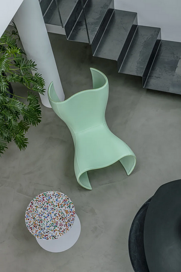 Runder Couchtisch mit abnehmbarer Platte aus Terrazzo Cappellini Gong GG_1T Fabrik Cappellini aus Italien. Foto №4