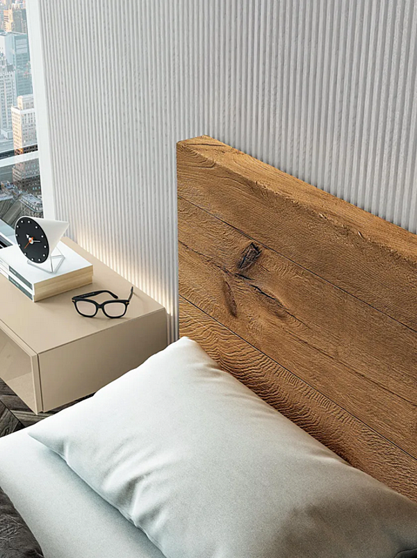 Doppelbett aus Holz mit Metallrahmen LAGO Wildwood 1721 1721 Fabrik LAGO aus Italien. Foto №2