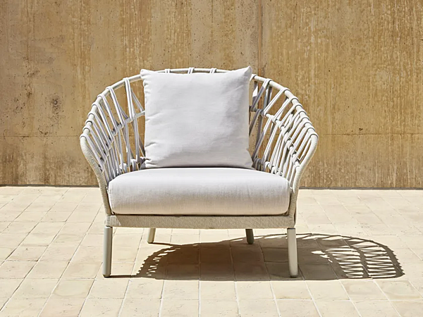 Acryl Gartenarmchair mit Armlehnen VARASCHIN Emma Cross 24820 Fabrik VARASCHIN aus Italien. Foto №12