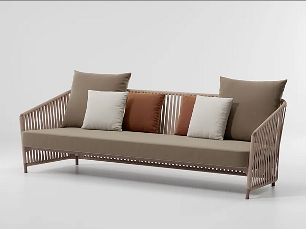 Dreisitzer Garten-Sofa mit gepolsterter Stoffbezug KETTAL Bitta Lounge Fabrik KETTAL aus Italien. Foto №1