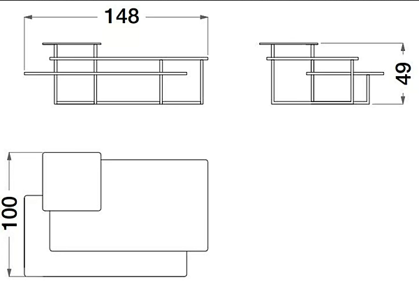 Hochseitentisch aus Glas und Metall Sesto Senso CPRN HOMOOD S562 Fabrik CPRN HOMOOD aus Italien. Foto №2