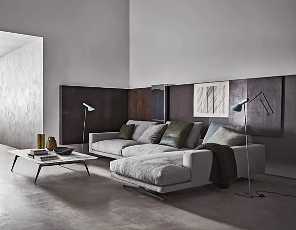 Ecksofa aus Stoff mit Chaiselongue Campiello FLEXFORM Fabrik FLEXFORM aus Italien. Foto №3
