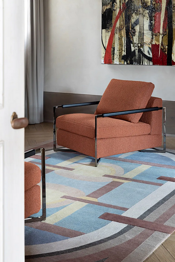 Stoffarmstuhl mit Armlehnen Saba Italia No Logo Light Fabrik SABA aus Italien. Foto №4