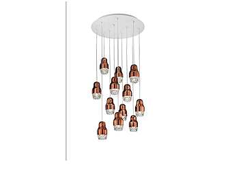 Pendelleuchte aus Glas und Aluminium LED AXOLIGHT Fedora