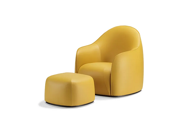 Lederarmchair mit Armlehnen GHIDINI1961 Sweet Armchair Fabrik GHIDINI1961 aus Italien. Foto №9