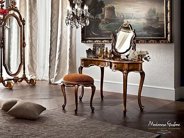 Schminktisch aus massivem Holz Modenese Luxury Interiors 12211 Fabrik MODENESE GASTONE aus Italien. Foto №3