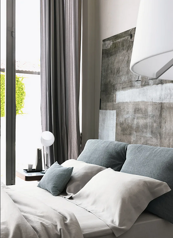 Doppelbett mit abnehmbarem Bezug Nathalie Flou Fabrik Flou aus Italien. Foto №16