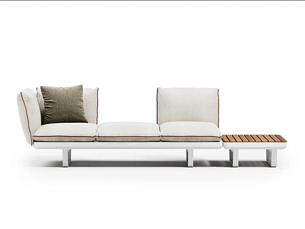 Modularer Garten-Sofa mit 3 Sitzen aus Stoff Atmosphera Kollektion Venedig Fabrik ATMOSPHERA aus Italien. Foto №8