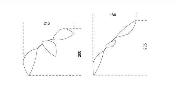 Wandspiegel aus Glas mit Blattdesign Gallotti&Radice Fabrik Gallotti & Radice aus Italien. Foto №2