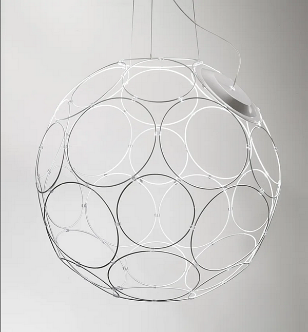 LED Pendelleuchte aus Stahl Fabbian Giro Fabrik Fabbian aus Italien. Foto №7