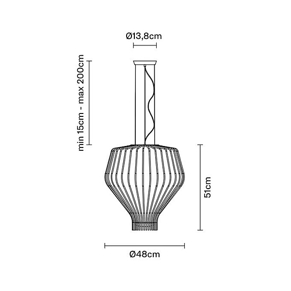 Glas Pendelleuchte Saya F47 A13 15 23 Fabbian F47 A13/15/23 Fabrik Fabbian aus Italien. Foto №4