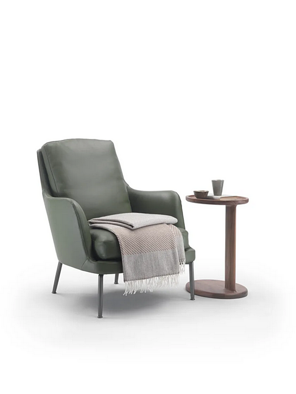 Lederarmchair mit Armlehnen FLEXFORM Marley Fabrik FLEXFORM aus Italien. Foto №5