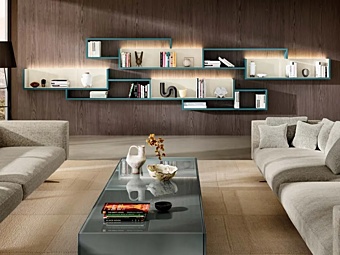 Sektionale Bücherregal aus Holz LAGO Lagolinea 1217 Sektionale Bücherregal aus Holz LAGO Lagolinea 1217 Fabrik LAGO aus Italien