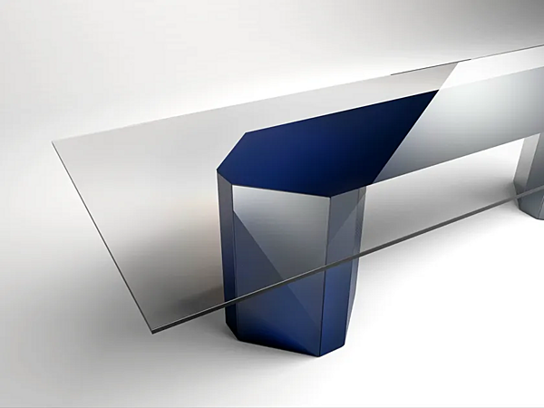 Rechteckiger Glastisch Akim Gallotti&Radice Fabrik Gallotti & Radice aus Italien. Foto №1