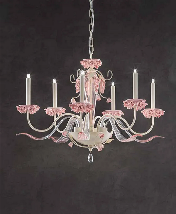 Kristalllüster mit Swarovski-Kristallen Bora L6 Euroluce Lampadari Fabrik EUROLUCE LAMPADARi aus Italien. Foto №2