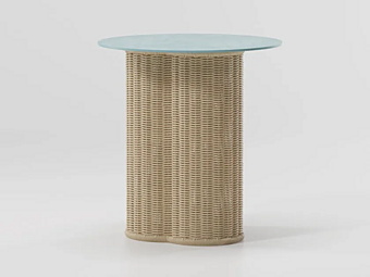 Runder Couchtisch aus Vimini KETTAL