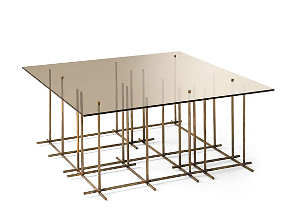 Quadratischer Glastisch Tetris von Gallotti&Radice Fabrik Gallotti & Radice aus Italien. Foto №2