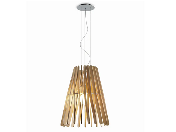 Hängelampe aus Holz Fabbian Stick F23 A03 69 Fabrik Fabbian aus Italien. Foto №1