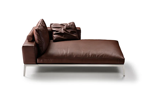 Tagesbett aus gegerbtem Leder mit abnehmbarem Bezug FLEXFORM Lifesteel Fabrik FLEXFORM aus Italien. Foto №2