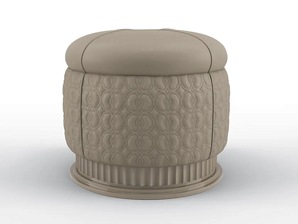 Runder Lederpouf Moon Walt BRUNO ZAMPA 037 Fabrik BRUNO ZAMPA aus Italien. Foto №1