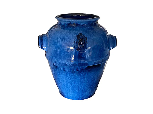 Handgefertigte Keramikvase Arcaica L_Antica Deruta AC/1026/40/AZU, AC/1026/40/B, AC/1026/40/BLU Fabrik L'Antica Deruta aus Italien. Foto №3