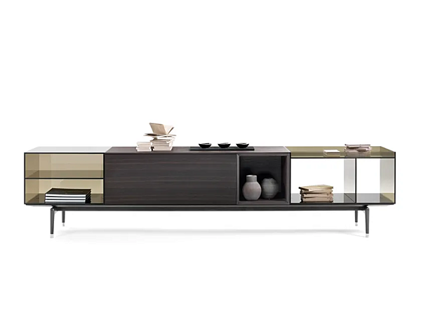 Holz- und Glas-Sideboard mit Klapptüren FLEXFORM JEREMY Fabrik FLEXFORM aus Italien. Foto №1
