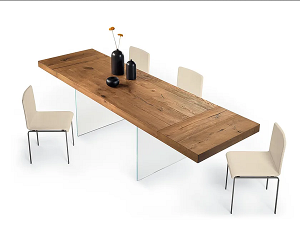 Rechteckiger Tisch aus Holz und Glas AIR 2180 LAGO 2180 Fabrik LAGO aus Italien. Foto №2
