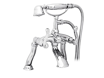 Deck Mounted Bathtub Tap with Hand Shower Gentry Home Tiffany Fabrik Gentry Home aus Italien