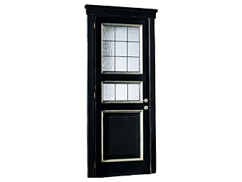 Holztür mit Glas PO805 Interiors Italia Fabrik Interiors Italia aus Italien