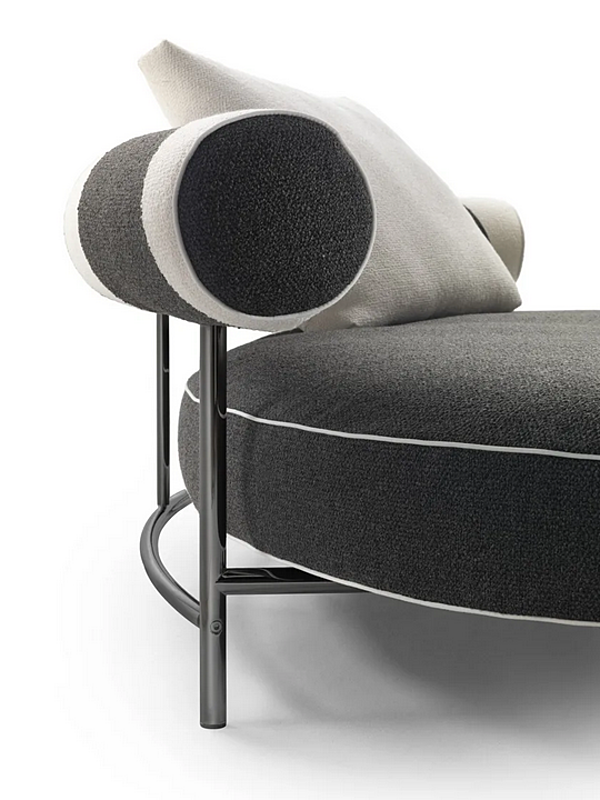 Kurvenförmiges Stoffsofa Supermax FLEXFORM Fabrik FLEXFORM aus Italien. Foto №4