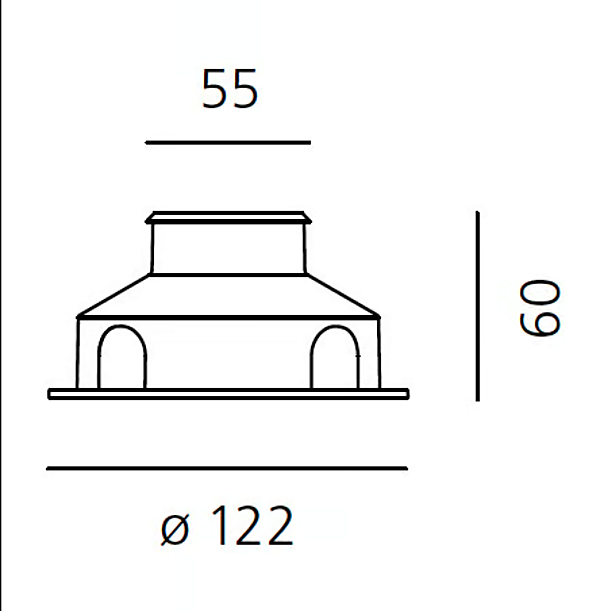 LED Einbaustrahler Aluminium Ego Artemide Fabrik Artemide aus Italien. Foto №11