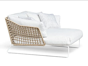 Gartenbett aus technischem Stoff New York Soleil Saba