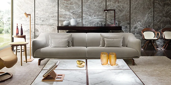 Ecksofa aus Stoff mit weicher Rückenlehne GIORGETTI DRIVE Fabrik GIORGETTI aus Italien. Foto №6