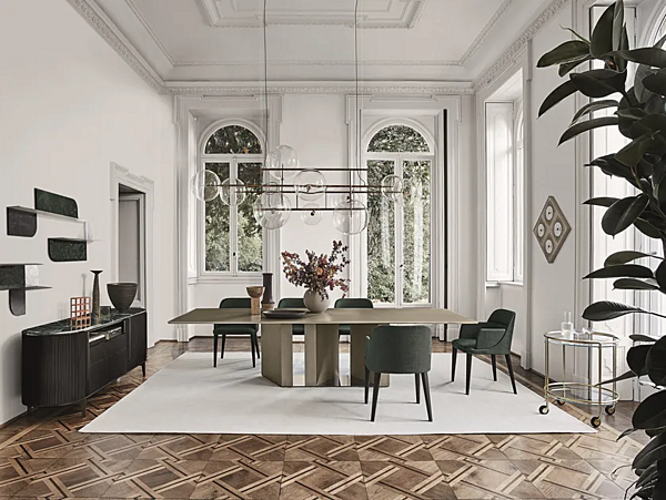 LED dimmbare Pendelleuchte aus Glas Gallotti&Radice Bolle Orizzontale Fabrik Gallotti & Radice aus Italien. Foto №2