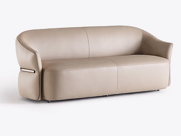 Dreisitzer Sofa mit gepolsterter Rückenlehne Flou Madame Butterfly Fabrik Flou aus Italien. Foto №1