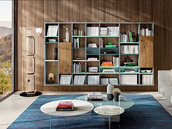 Sektionale Bücherregal 30mm 1210 LAGO Sektionale Bücherregal 30mm 1210 LAGO Fabrik LAGO aus Italien