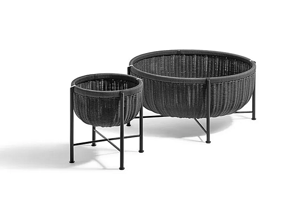 Gartenbeistelltisch aus gegerbtem Leder mit Stauraum POLTRONA FRAU Cestlavie Outdoor Fabrik POLTRONA FRAU aus Italien. Foto №2