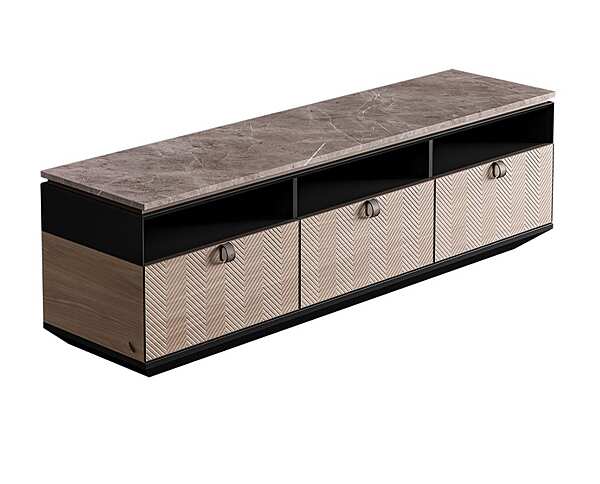 Marmor und Holz TV-Schrank Sideboard Dragonfly CPRN HOMOOD D640 Fabrik CPRN HOMOOD aus Italien. Foto №1