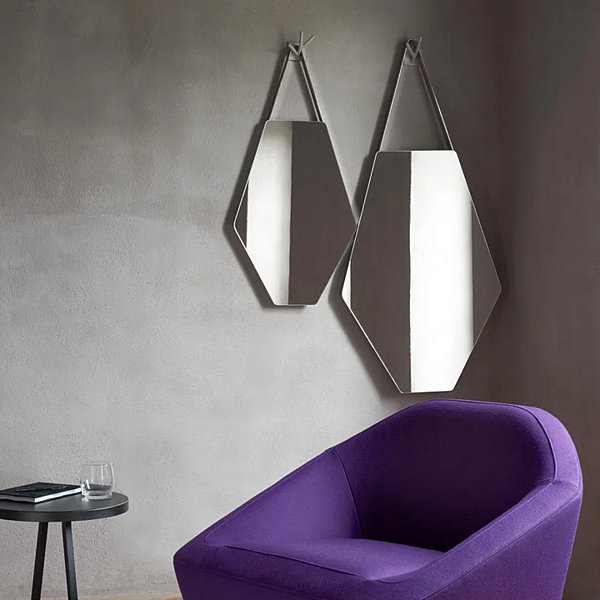 Wandspiegel aus Glas und Stahl Mon Beau Miroir LIGNE ROSET 11250650-11250651 Fabrik LIGNE ROSET aus Italien. Foto №2