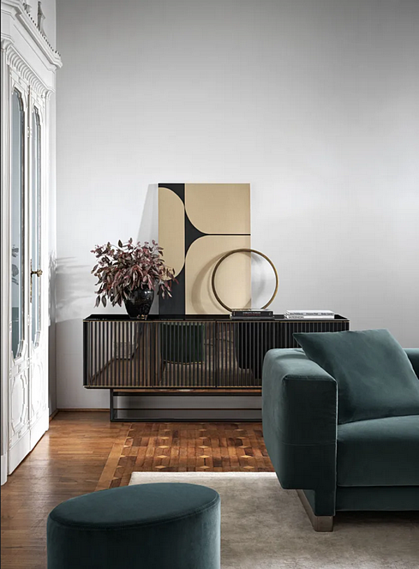 Sideboard aus Edelstahl und Holz Gallotti&Radice 5th Avenue Credence Fabrik Gallotti & Radice aus Italien. Foto №2