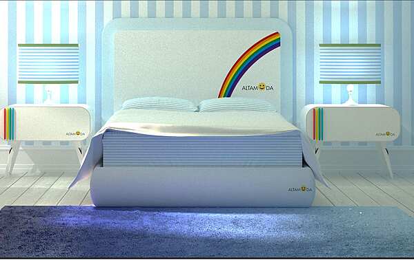 Bett ALTA MODA Rainbow 01 Fabrik ALTA MODA aus Italien. Foto №4